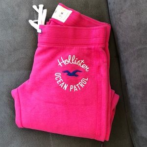 Pink Hollister Fleece Sweatpants
